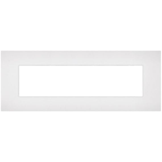 Placca 7 posti bianca compatibile Vimar Arké EL174 