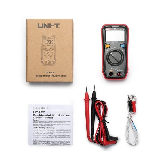 Multimetro digitale tascabile con sonda di temperatura UT123T UNI-T U1065 UNI-T