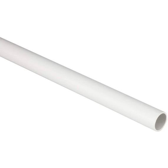 Tubo rigido in PVC bianco 25mm(1.2mm) 2m - confezione da 50 pezzi TBR25 Power-it