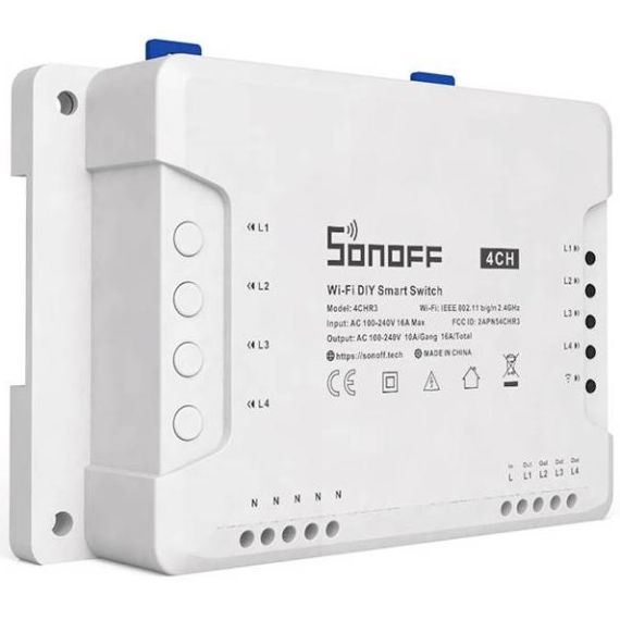 Interruttore smart wifi 4 canali con controllo RF K578 Sonoff