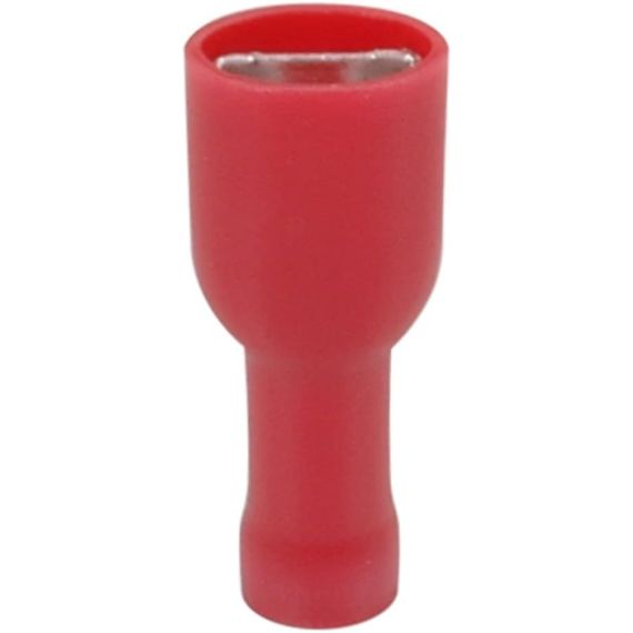 Connettore faston femmina isolato 6.3mm rosso 0.5-1.5mm confezione da 100 B4500 