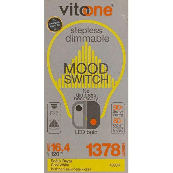 Lampadina LED E27 16,4W 1378Lm 4000K luce naturale EL297 Vito