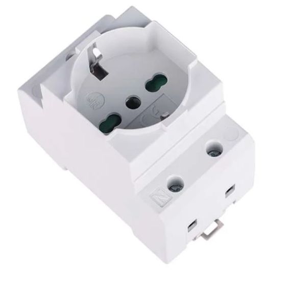 Presa Schuko per quadro elettrico 16A 250V Bipasso + Terra EL059 