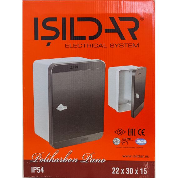 Scatola di distribuzione da parete con porta trasparente 30x22x15 Vito EL386 Isildar