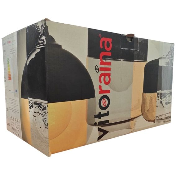 Lampadario in Vetro Fumè E27 Ø140mm M964 Vito