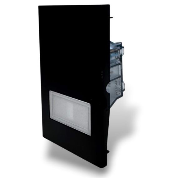 Cover campanello 2 moduli nero linea ZEN 01044 