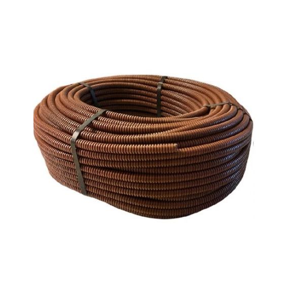 Tubo corrugato pieghevole senza tirafilo 25mm 50m marrone TC2025MARRONE 