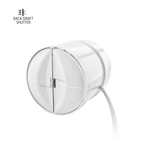 Aspiratore elicoidale da condotto 120mm 15W con serranda EL4192 Vito