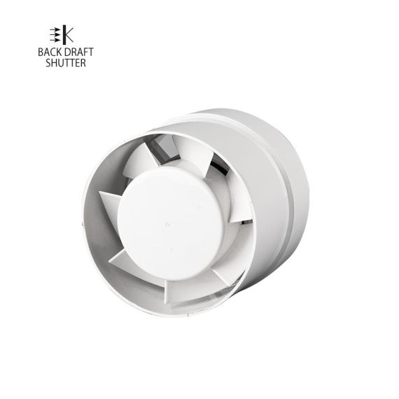 Aspiratore elicoidale da condotto 120mm 15W con serranda EL4192 Vito