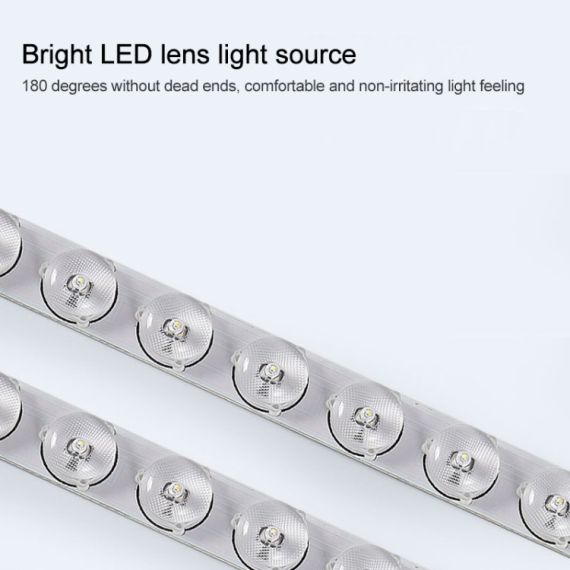 Plafoniera LED rotonda da soffitto effetto legno 50 cm grigio 36W 3CCT E5001 