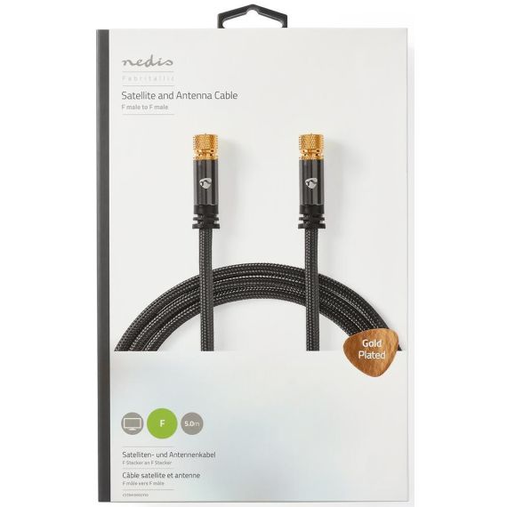 Cavo satellitare e antenna coassiale 5m schermato ND1199 