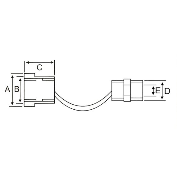 Boccola passacavo/fissacavo 7.3mm - nero 06514 FATO