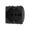 Presa Schuko 2P + T da Incasso 220V nero compatibile Vimar Plana EL2142 
