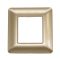 Placca in tecnopolimero 2P champagne compatibile Matix EL2243 