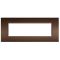 Placca in tecnopolimero 7 posti color bronzo compatibile Living International EL4065 