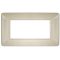 Placca in tecnopolimero 4P color sabbia compatibile Matix EL1756 