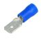 Connettore faston a linguetta blu 6.3mm 1.5-2.5mm confezione da 100 B2260 