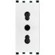 Presa bivalente 10-16A 250V Bianco compatibile Vimar Plana EL1998 
