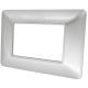 Placca in tecnopolimero 3P argento compatibile Matix EL1043 