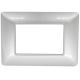 Placca in tecnopolimero 3P argento compatibile Matix EL1043 