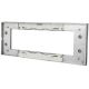 Placca in vetro bianco 7 posti compatibile Living International EL2283 