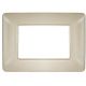 Placca in tecnopolimero 3P color sabbia compatibile Matix EL1546 