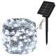 Striscia LED luce fredda in filo di rame 10m 100 led con pannello solare WB249 