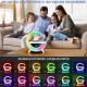 Lampada LED RGB Orologio/Radio FM/Bluetooth/AUX/scheda SD e ricarica wireless WB266 