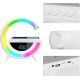 Lampada LED RGB Orologio/Radio FM/Bluetooth/AUX/scheda SD e ricarica wireless WB266 