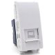 Connettore di rete RJ45 CAT6 bianco compatibile Vimar Arké EL177 