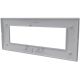 Placca 7 posti bianca Soft Touch compatibile Living International EL3149 