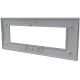 Placca 7 posti nero Soft Touch compatibile Living International EL3189 