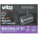 Faretto LED magnetico per illuminazione da binario 12W  984Lm 4000K luce naturale EL2512 Vito